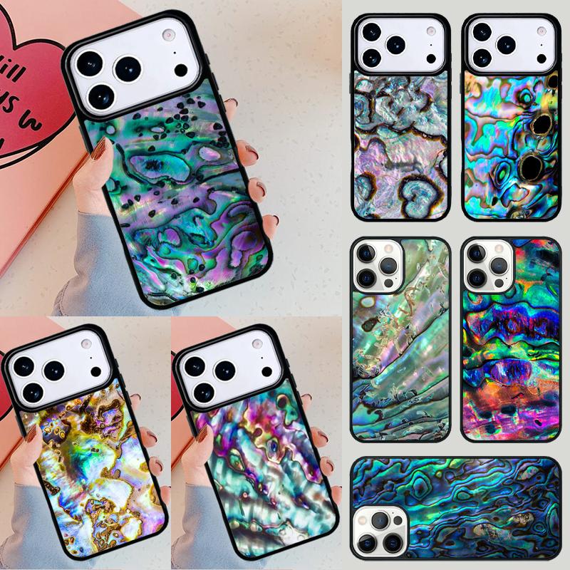 Мягкий чехол для телефона из раковины Paua Abalone для Apple iPhone 17 Air 16E 15 14 Plus 13 12 11 Pro Max Mini Funda Cover