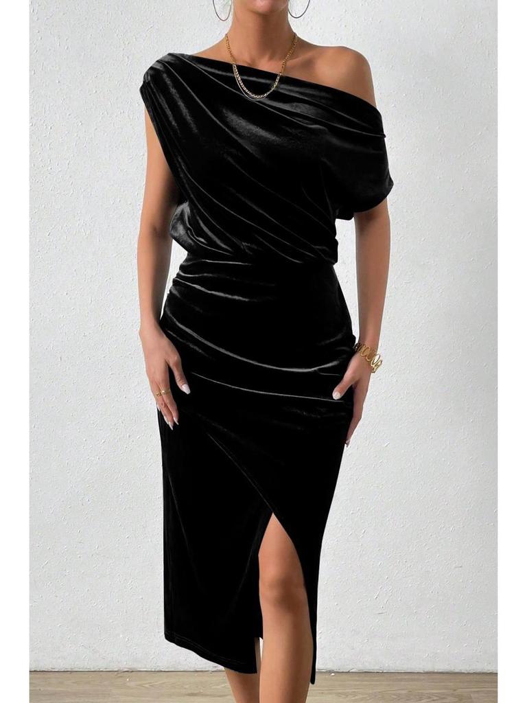 Лето 2025 Новое поступление: Элегантное женское вечернее платье с открытыми плечами