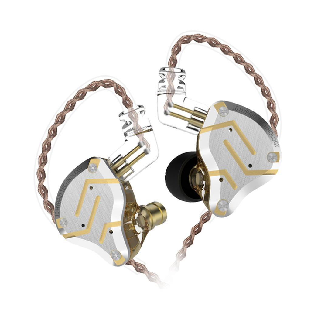 KZ ZS10 Pro 3,5 мм проводные наушники-вкладыши 1DD + 4BA гибридные Hi-Fi музыкальные наушники спортивная гарнитура 2-контактный