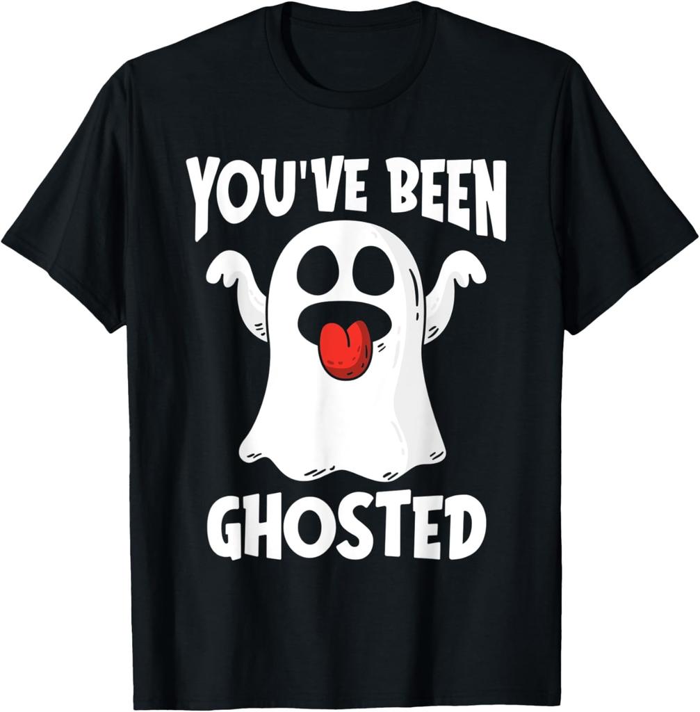 You've Been Ghosted Funny Ghost Pun Halloween Humor Costume T-Shirt