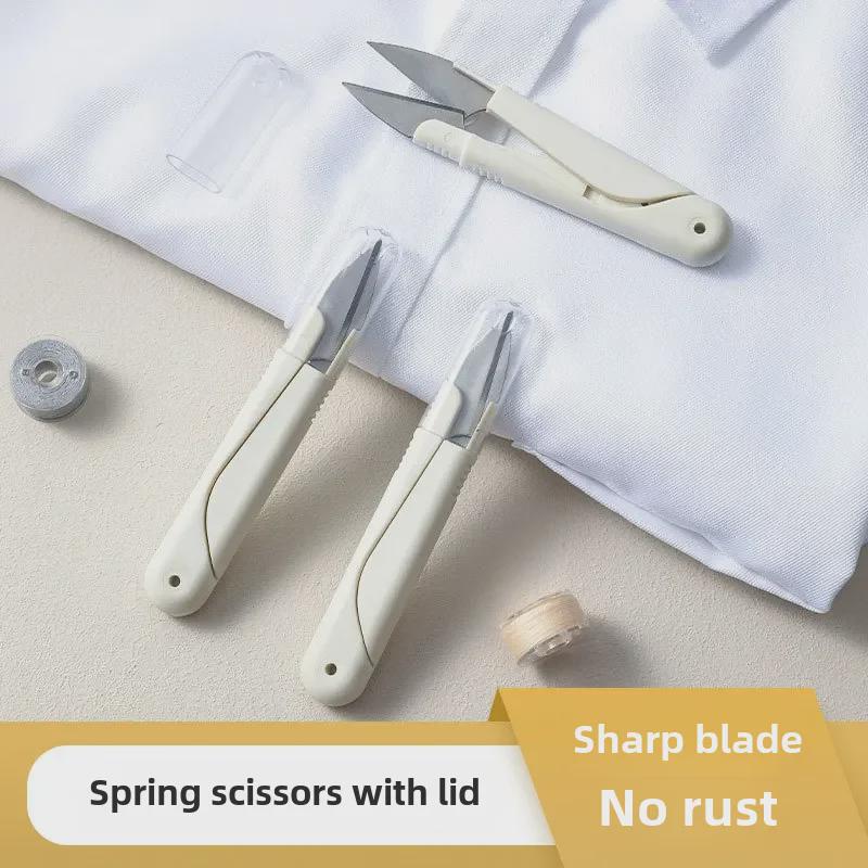 Portable Craft Scissors with Cover for Sewing, Thread Cutting, Tailoring, Fishing Line, and Cross Stitch