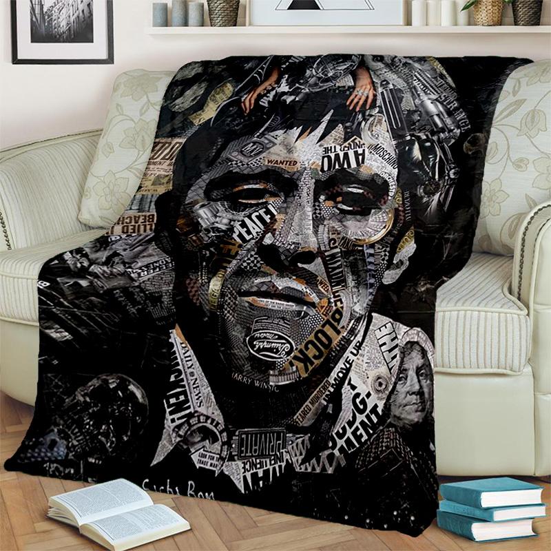 Printing Movie Scarface Tony HD Blanket,Soft Throw Blanket for Home Bedroom Bed Sofa Picnic Travel Office Cover Blanket Kids