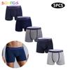 5 шт. принт боксеры для мужчин нижнее белье сексуальные мужские трусы новые боксерские шорты мужские трусы