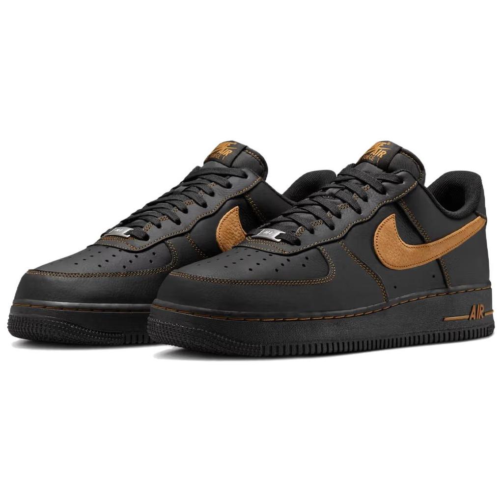 Nike Air Force 1 Противоскользящие Износостойкие Низкие Кеды для Скейтборда Унисекс Черные Кроссовки HQ2037-003