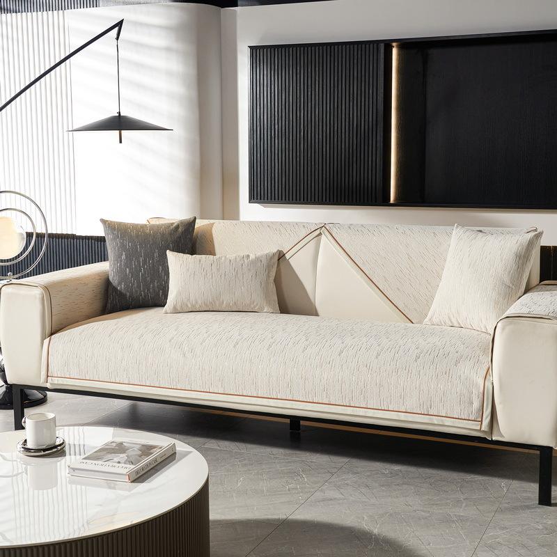 Chenier Sofa Cushion Is Universal In All Seasons, Simple And Modern New Seat Cushion Non-Slip Seat Cushion Cover Cloth Towel