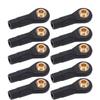 10Pcs RC Tie Rod Ball Head Durable Plastic Light Weight Wear Resistant Accurate Size M2 Tie Rod End Ball Joint