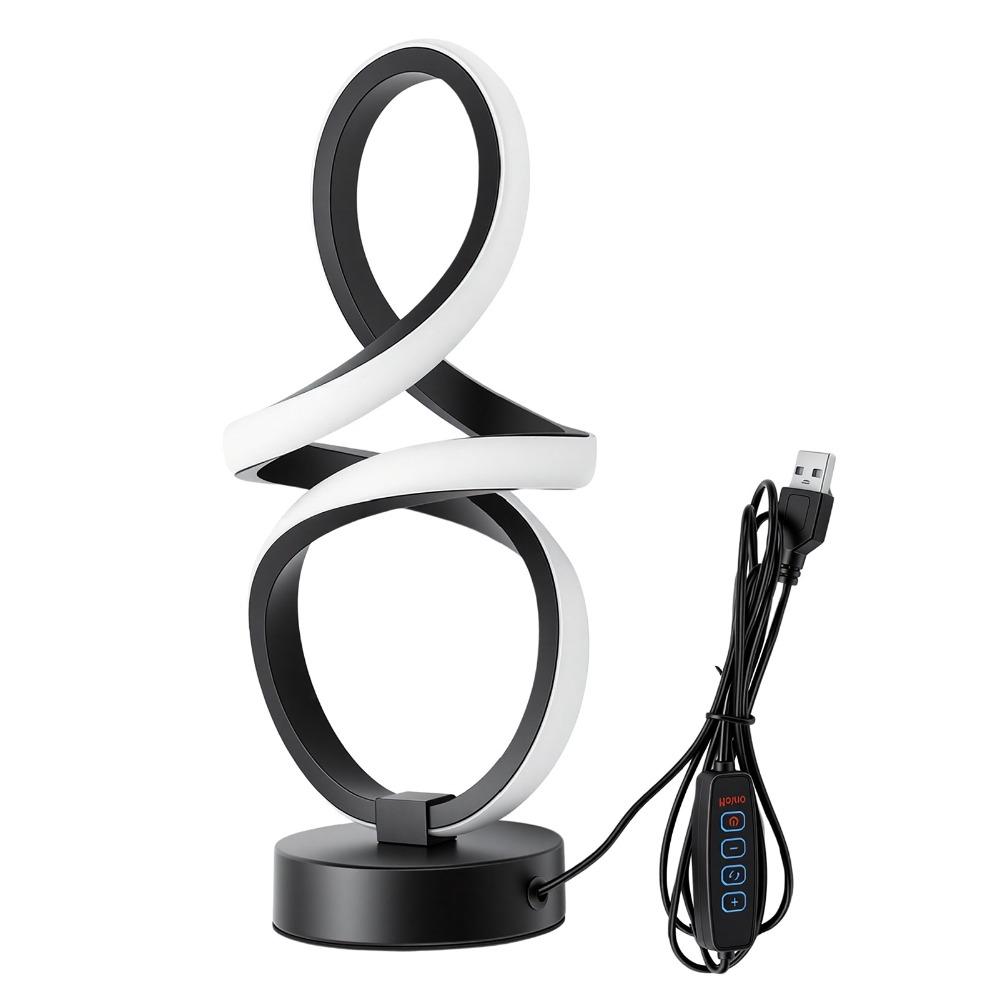 USB Powered Desk Lamp 8W Nightstand Lamp Portable Bedside Lamp Living Room