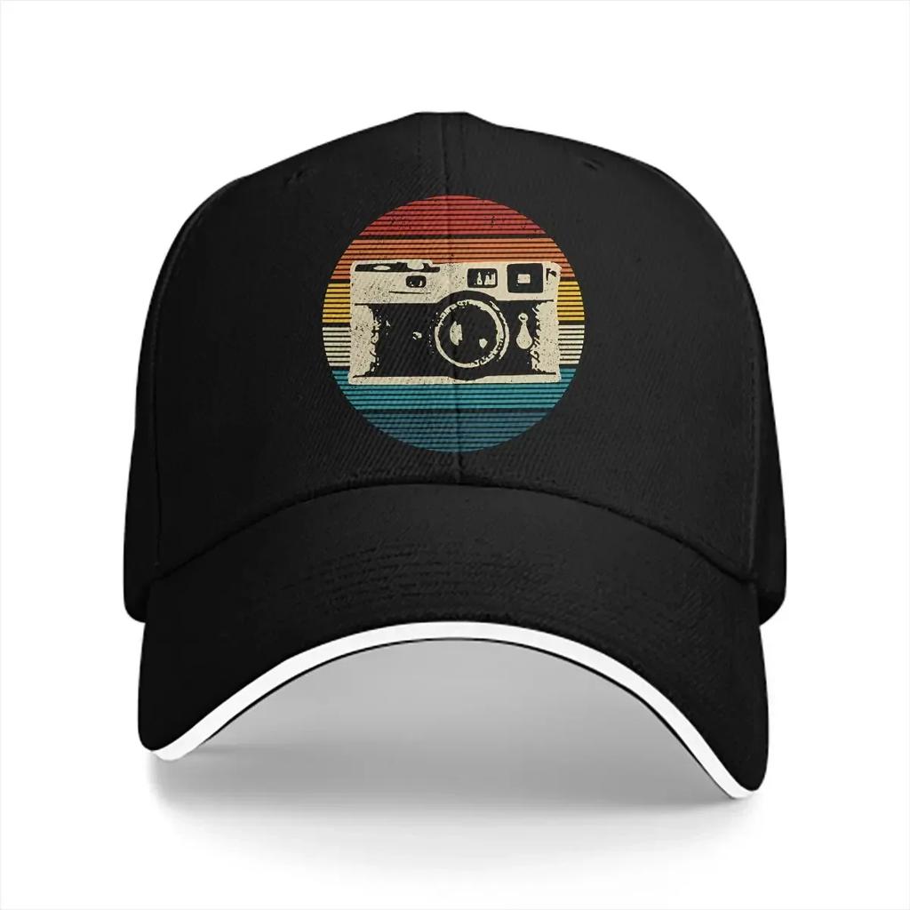 Однотонные папа-кепки Винтажные для фотосъемки Унисекс Шляпа Козырек Бейсболки Фотограф Камера Патент Кепка с козырьком