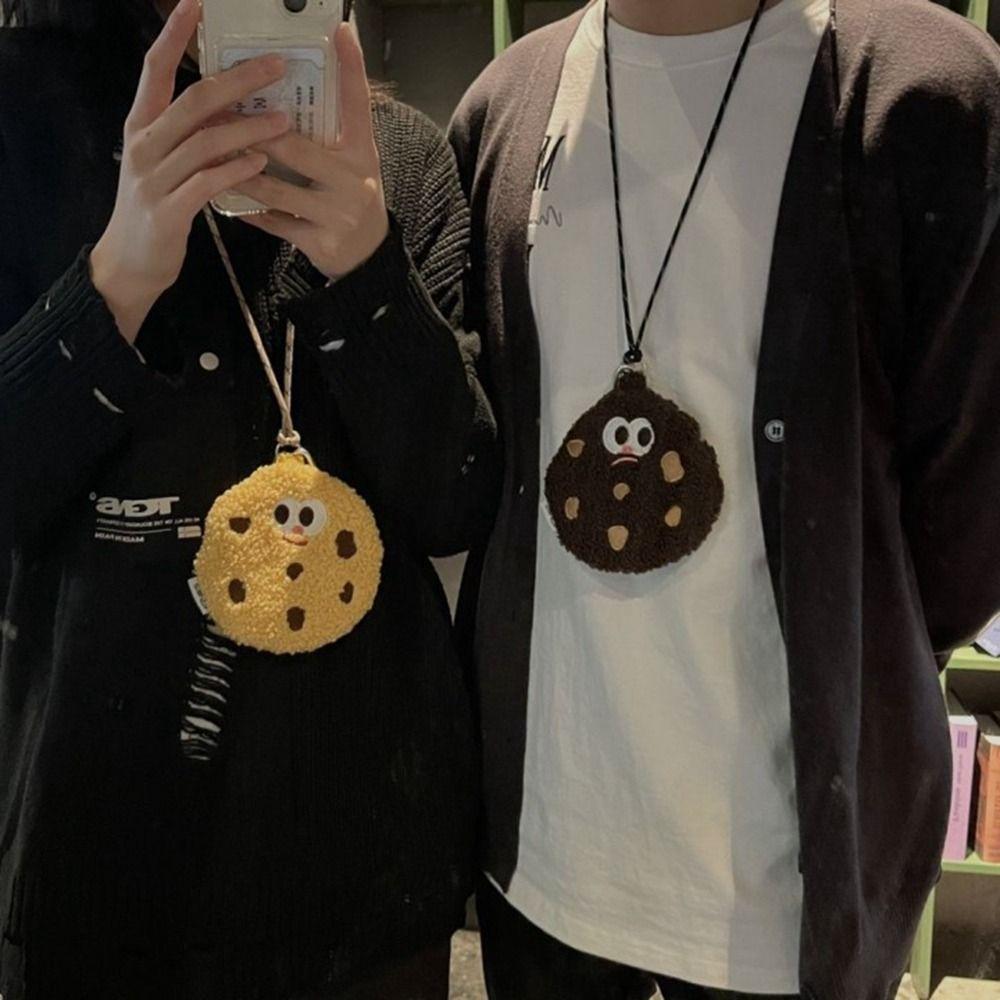 Couple Card Bag Storage Bag Headset Storage Bag Plush Small Wallet Cute Bag Cookies Coin Purse