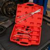 Car and Motorcycle Drum Brake Repair Kit 8Piece Manual Service Set with Hook Pry and Plier Style Parts for Home Garage Maintenance Use