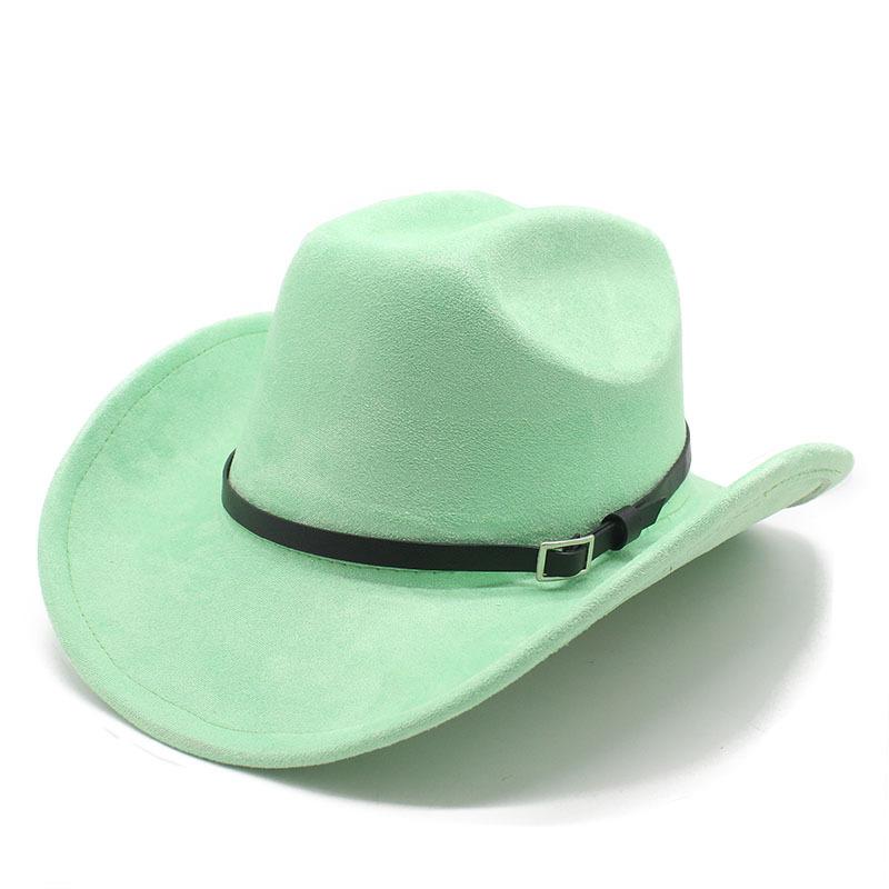 Big Edge One-Word Top Suede Western Cowboy Top Hat Jazz Hat Fashion Hat Retro Hat