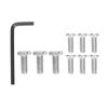 1-дюймовая алюминиевая проставка ступицы рулевого колеса для 5-6-отверстийных колес с адаптером на 3 отверстия(Серебряный)