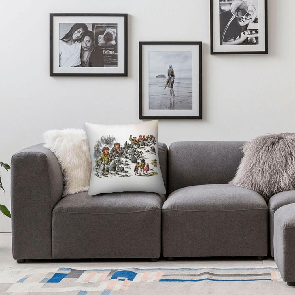 The Silver Chair Narnia Square Pillowcase Polyester Linen Velvet Printed Zip Decorative Pillow Case Room Cushion Case
