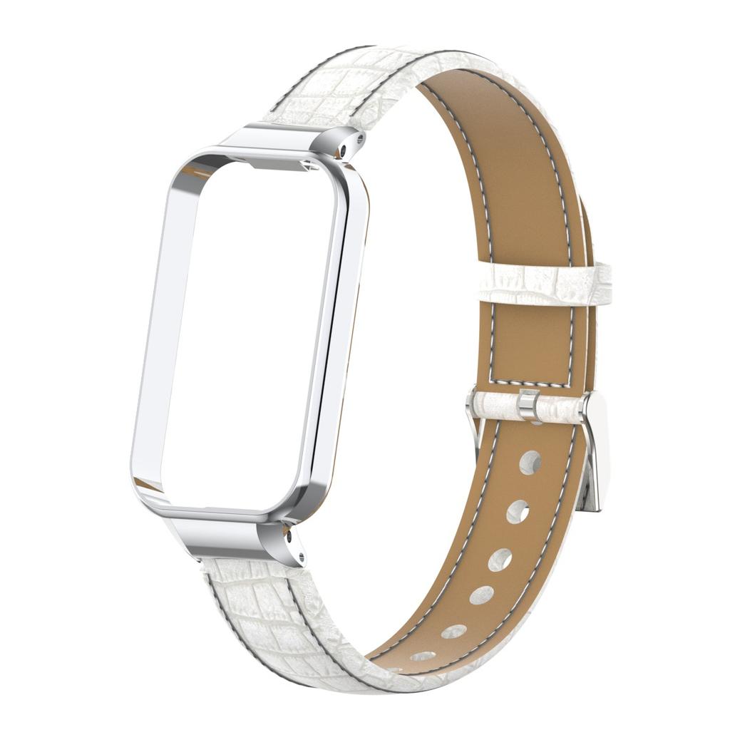 Защитный чехол для ремешка Redmi Smart Band 3 Кожаный ремешок Ремешок для часов Xiaomi Smart Band 9 Active Металлический защитный чехол