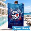 Custom Name Torontos baseball Personalized Microfiber Beach Towel, Quick-Dry, Ideal for Summer Travel, Beach Essential, Swimming