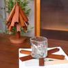 Tree Shape Trivet Set Wooden Coaster Trivet Set with Tree Shape Design Heat Resistant Placemats for Hot Dishes for Pot for Table