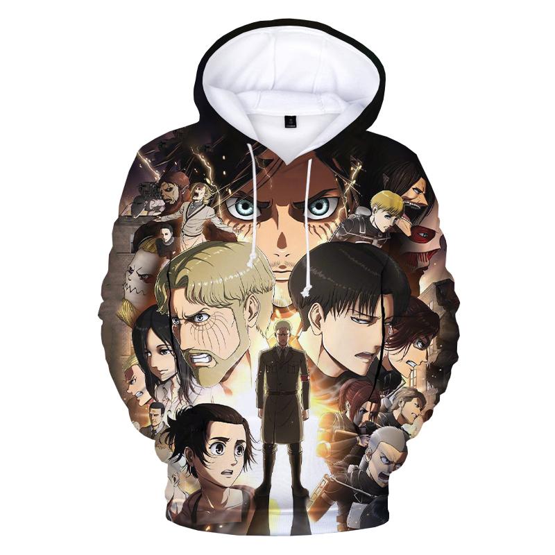 Vibrant Anime Battle Portrait Graphic Fleece Hoodie, Autumn Winter Thick Warm Sweatshirt for Men, Fantasy Warrior Pullover for Youth Fashion Matching