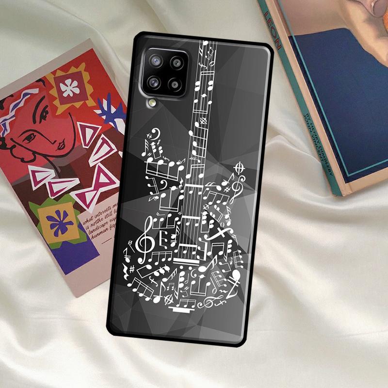 Guitar Music Art For Samsung Galaxy A53 A33 A23 A13 A14 A34 A54 A51 A71 A52S A12 A22 A32 A42 A52 Phone Case