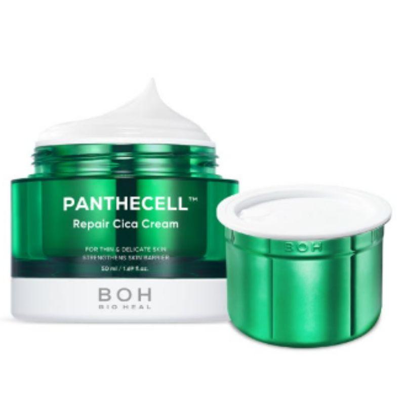 BIOHEAL BOH Panthecell Repair Cica Cream Успокаивающий Восстанавливающий Барьер Увлажняющий Крем 50 мл + Рефил 50 мл Набор