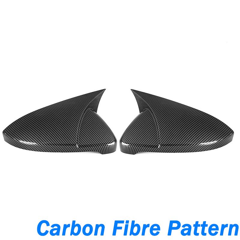 Крышка зеркала с рифмованным крылом, колпачки для зеркала заднего вида, корпус OX Horn, стиль, подходящий для автомобиля VW Golf MK7 MK7.5 R GTI GTD 14-19