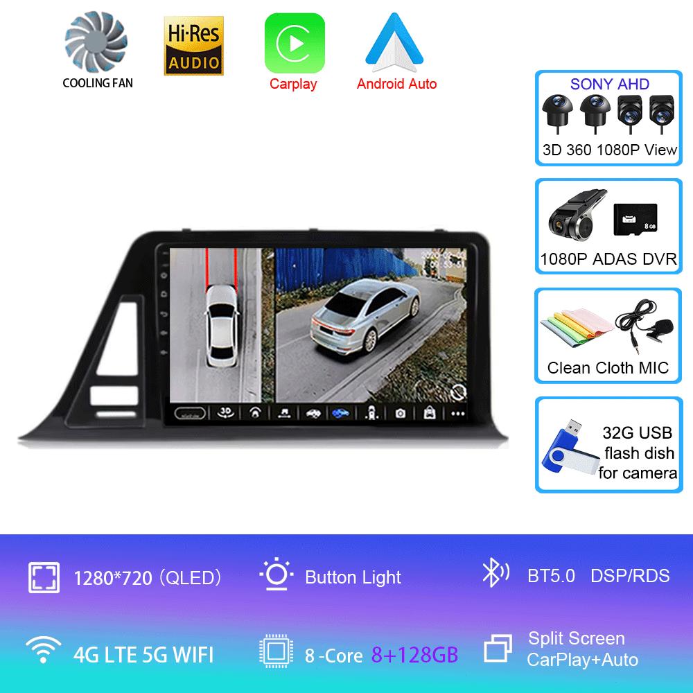 Для Toyota C-HR CHR 2016-2020 автомобильный радиоприемник Android 14 Carplay Auto Screen мультимедийный проигрыватель с правой стороны водителя стерео 2din головное устройство