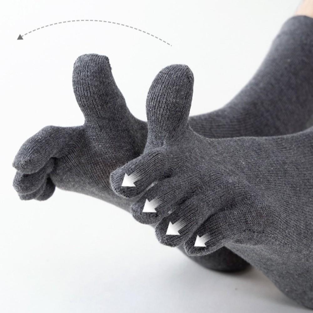 Anti-slip Five Toe Socks Odor Resistant Sports Socks Men's Five Finger Socks Soccer