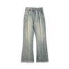 Джинсы High Street Micro-wild Мужские Новые Прямые Выстиранные Широкие Брюки Летом