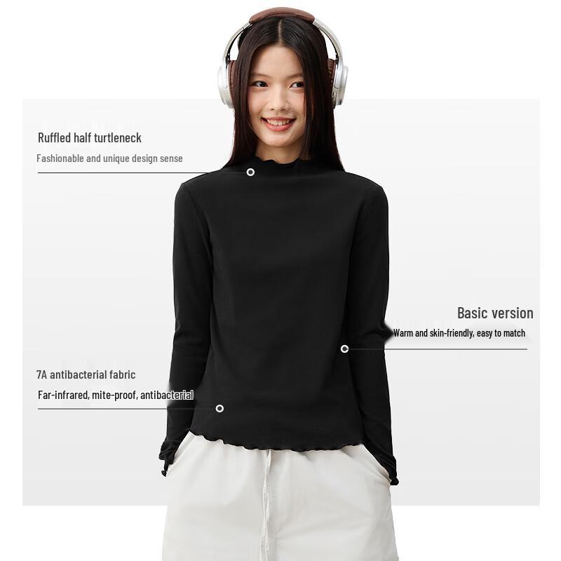 Warrior Women's Long-Sleeve Thermal Base Layer Mock Neck T-Shirt