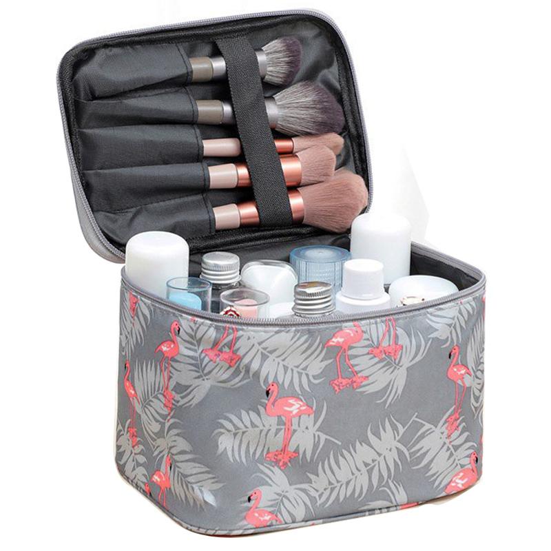 Косметичка с изображением фламинго Дорожное хранилище Косметички Органайзеры ZDH51