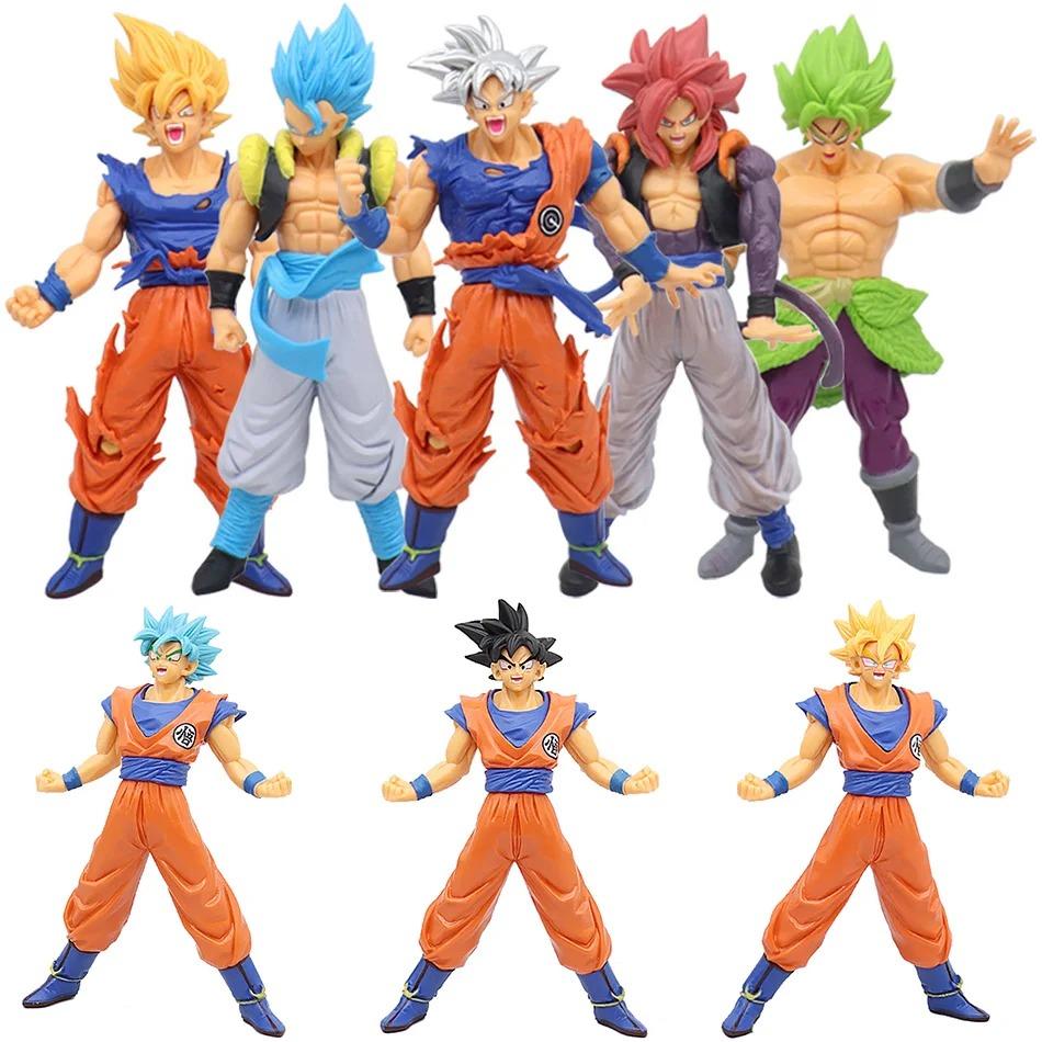 Фигурка Аниме Dragon Ball Z Супер Сайян Модель GK Розовый Гоку Фигурка Действия Фигурки Готенкса и Гохана из DBZ Статуя Веджеты Коллекционная Игрушка Фигма