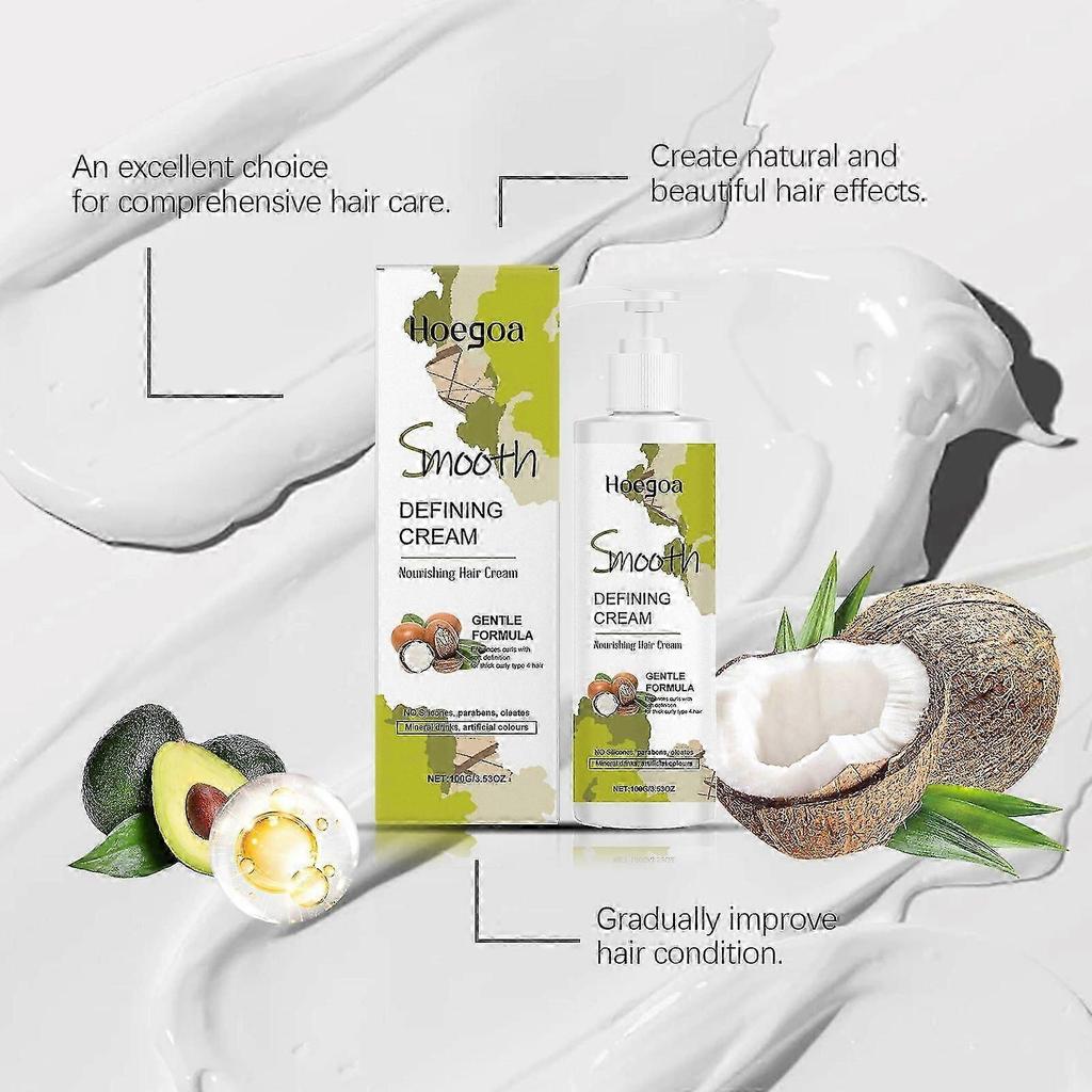 Moisturizing Hair Styling Cream Strong Hold, Reduces Scalp Discomfort, 100g