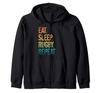 Eat Sleep Rugby Повтор Zip Parka