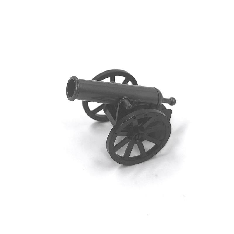 Средневековая военная пушка, маленькая фигурка солдата, строительный блок, пиратский корабль, артиллерийская сцена, украшение, игрушка