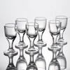 6pcs Mini Wine Cups Set 10/15/25ml SGlass Transparent Drinkware Tall Foot Goblet Liquor Spirits Glasses Drinking Cups