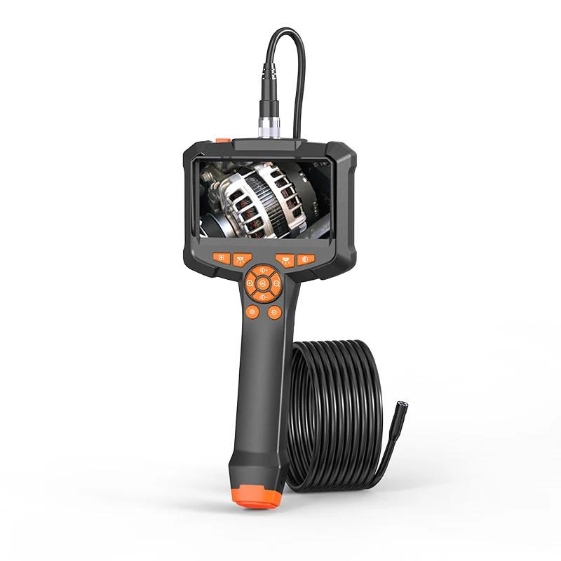 4.3 Inch IPS Screen Industrial Endoscope Camera HD 1080P Dual Lens Pipe Inspection Borescope Car Sewer Checking Repair Tool