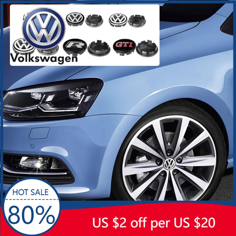 2026 Hot For VOLKSWAGEN VW 4PCS 56MM/65MM/66MM Car Wheel Center Hub Caps Hubcap Tire Rim Covers Replacement Decoration For Volks