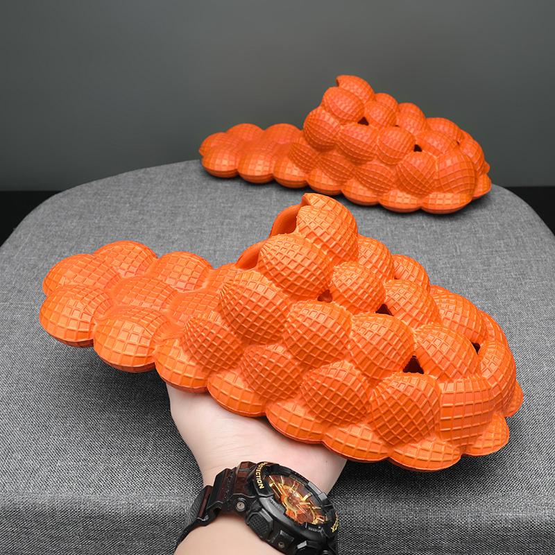 Модные мужские летние тапочки, модные индивидуальные тапочки Bubbles, мужские тапочки, противоскользящие, удобные, легкие, мужские туфли из ЭВА, пляжные тапочки для мужчин