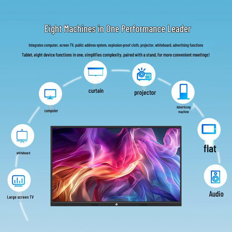 Zhiye 55" Interactive Flat Panel with Dual OS & Mobile Cart (CN version)