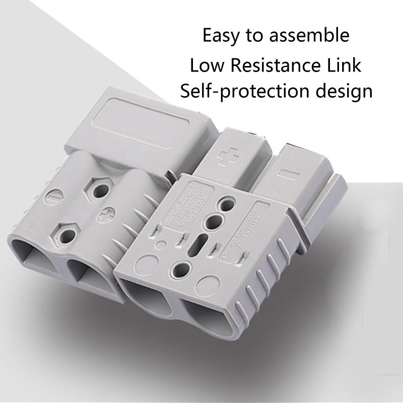 120A 600V SB120 Plug Connector Double Pole with Copper Contacts Anti Dust Cover for Solar Quickly Connect Accessories