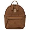 Boston Red Sox 25FW Легкий Модный Модный Рюкзак из Искусственной Кожи Унисекс Рюкзак Коричневый 7ABKMD75N-43BRS