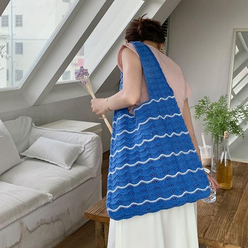 Women's Bag Knitting Bag Knitting Bag Simple Fashion All-in-one Shoulder Bag Handbag