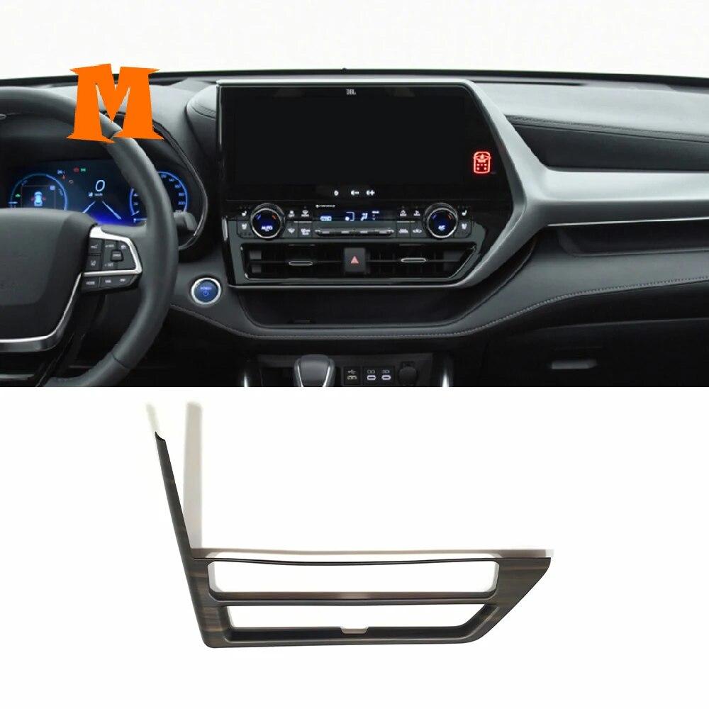 Деревянное зерно 2022, аксессуары для интерьера для Toyota Highlander, панель переключения передач автомобиля, держатель для чашки с водой, декоративная наклейка, крышка