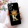 Для OPPO A6X A6 A6T Pro 4G 5G Модный чехол для телефона с буквой и короной Для Oppo A6x A 6 A6T Pro 4G Мягкие силиконовые TPU чехлы