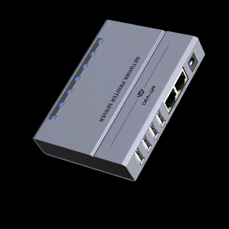 MT-viki 4-Port USB Network Print Server