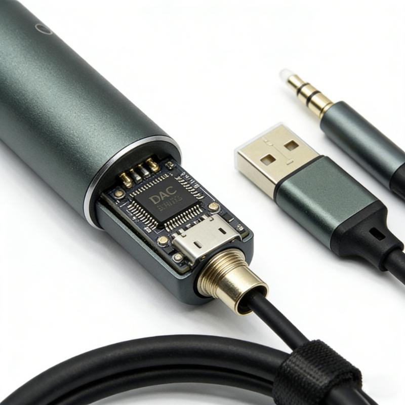 Кабель-преобразователь цифрового звука в аналоговый с питанием от USB для 3,5-мм устройств, чип ЦАП