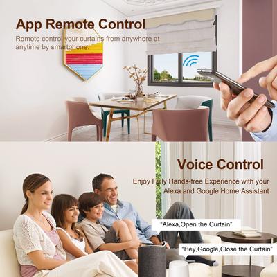 Модуль выключателя штор Tuya Zigbee WiFi для рулонных штор, жалюзи, электромотора, работает с Alexa, Google Voice Assistant