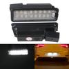 2Pcs For Seat Leon Toledo For VW Golf 6 7 Passat B7 B8 CC Polo LED License Plate Light Car License Number Plate Lamps Built-in Resistance 12V