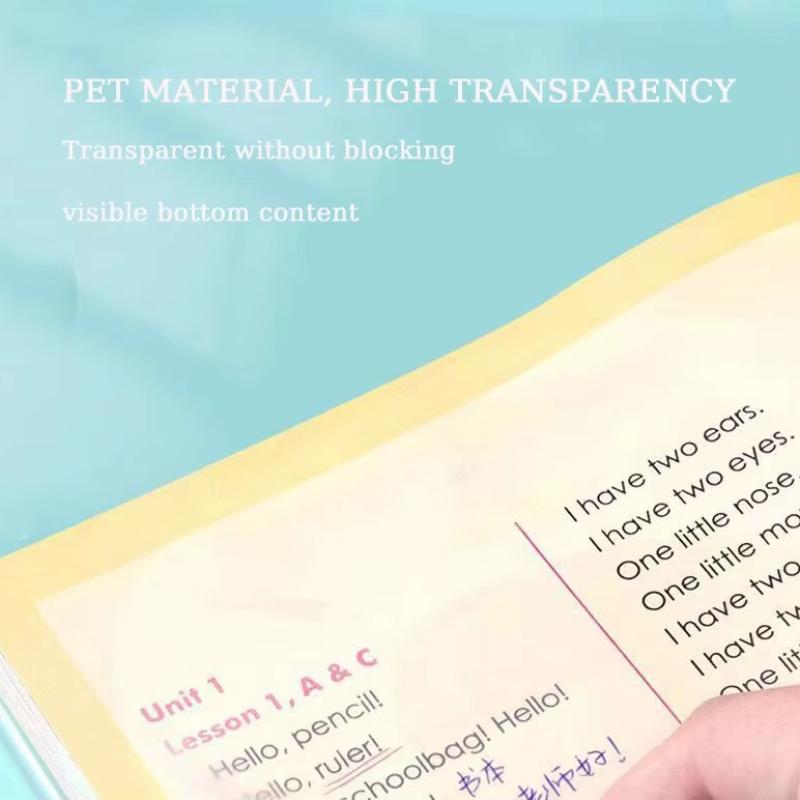 High-Value Tearable Transparent Post-It Notes Student Note Sticker Waterproof Self-Adhesive Translucent Note Pad For Bible Study