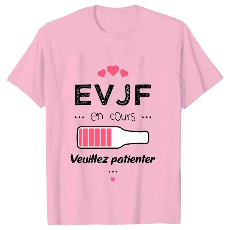 Футболка Evjf Femme French Girls Футболка для девичника «Команда невесты» Футболка для свадебного душа Друзья Свадебный топ для девичника