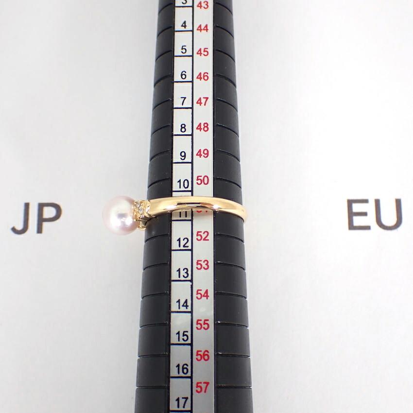 [Used] TASAKI K18 Akoya Pearl Ring/Size 11/j65-3